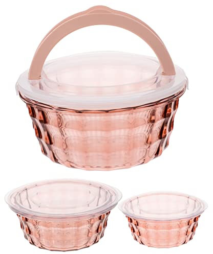 HOLIDYOYO 3pezzi Contenitori Ermetici Per Alimenti Scatole Per Box Per e Picnic e Facili