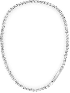 Calvin Klein Herren-ID-Halskette aus Edelstahl | Iconic-ID-Kollektion, silberfarben, SKU: 35100054