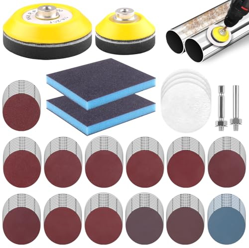 142PCS Renovateur Phare Voiture avec 130 Feuilles de 75mm Papier Poncage | Kit Renovation Phare Voiture, Kit Polissage Voiture pour Réparer Phares, Carrosseries, etc.