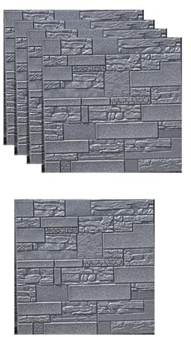 Deckenpaneele deckenplatten Graue, 70 X 70 Cm Große, Moderne Deckenfliesen Für Abziehen Und Aufkleben – Wasserdichte PVC-Paneele Für Badezimmer, Selbstklebend Und Abnehmbar – Stilvolle Abdeckung(25 pc