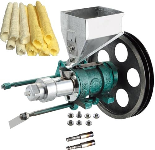 Extrudeuse D'Aliments SouffléS, Machine à Popcorn Multifonction, Machine à Snacks SouffléS Au MaïS Avec 7 Moules Pour Stands De Rue