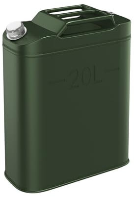 DVTFRUI Benzinkanister Tragbarer 201 Edelstahl Kraftstofftank Diesel Reservekanister Benzin Ersatzkanister Kraftstoffkanister Für Benzin, Diesel, Öl Und Wasser,20L