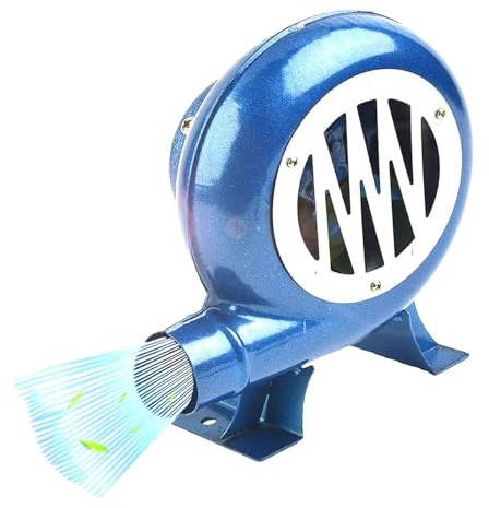 JOUFNING Manueller Grillventilator Mit Eisengetriebe, Popcornventilator Mit Eisengetriebe, Tragbarer Grillanzünder, Metall-Lüfterflügel, Mit Handkurbel(80W)