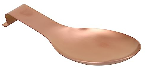 Ciieeo Poggiamestolo Supporto per Cucchiaio Fondo Stabile Oro in Acciaio Inossidabile Spesso e Resistente Accessorio da Cucina per Ristorante