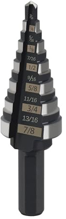 3/16 -7/8 Step Drill Bit for Milwau-kee Electric Tool GIDDS2-2475506