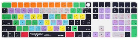 XSKN Ableton Live Shortcuts - Cover per tastiera Apple 2024 iMac M4 Chip Magic, con Touch ID e tastierino numerico A3119