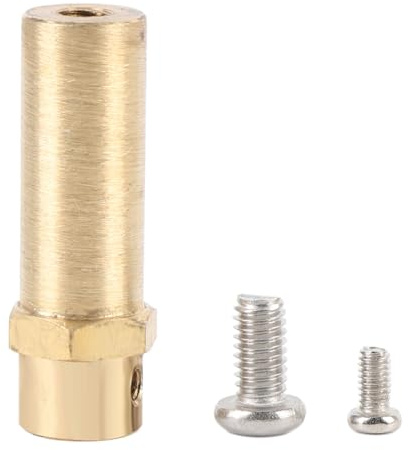 DGLDCSHUAI Giunto per Albero da 3 mm con Viti Connettore Giunto per Giunto per Albero Motore con Collegamento Sicuro in Ottone per Ruota Universale in Acciaio Inossidabile