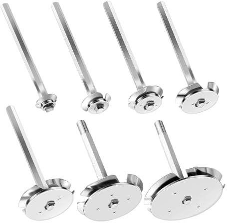 7Pcs PVC Socket Saver Set Stainless Steel 1/2in 3/4in 1in 1 1/2in 2in 3in 4in Plumbing Fitting Saver for 1/2in Drill