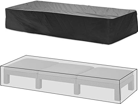Tepsmigo Abdeckhauben für Liegen,Abdeckplane Gartenliege,Schutzhülle Gartenliege,Wasserfeste Abdeckung für Gartenliege Sonnenliege und Liegestuhl 200 x 68 x 30cm
