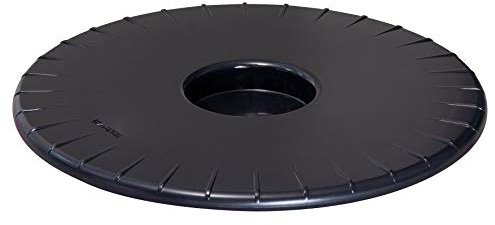 WAGNER Pflanzenroller ULTRAFLAT Ø 30 x 2,5 cm I Pflanzenroller für den Innenbereich I Extra Flacher Kübelroller aus ABS Kunststoff, schwarz, wasserabweisend I Tragkraft 100 kg - 20044801