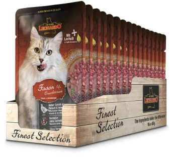 LEONARDO Katze FAISAN und Blaubeer, 16 x 85 g, Umschläge