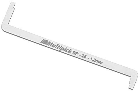 Multipick ELITE Lockpicking Spanner Profi SP-25 TOK 1,3 mm Breite – Tension Over Keyway - Schloss Spanner Werkzeug Tool für das Lockpicking Set und Dietrich Set für Anfänger und Profis