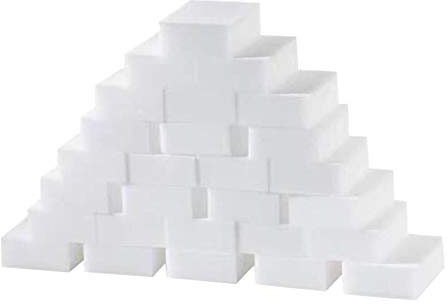 Cleaning Sponge Pad 50pcs White Sponge for Kitchen Bathroom