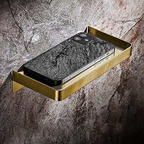 Melairy Duschkorb Duschregal ohne Bohren Duschablage SUS 304 Edelstahl Dusche Ablage Badregal Selbstklebend Badezimmerregal für Bad und Küche Gold