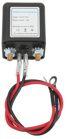 Batterietrennschalter DC12V 120A, Funkschalter Set mit Fernbedienung, Autobatterieschalter, Batterie Trennschalter, Upgrade-Schalter für Automobile, RV, Boot, Wasserpumpe, Batterie Trennrelais