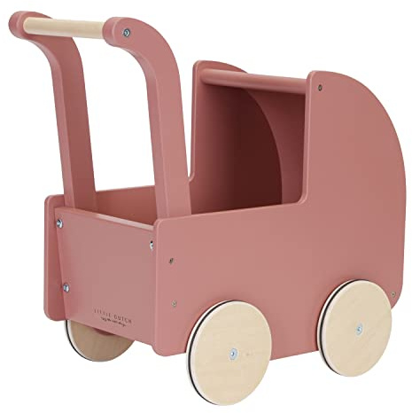 Little Dutch Puppenwagen Holzpuppenwagen Gummierte Räder- Flowers & Butterflies