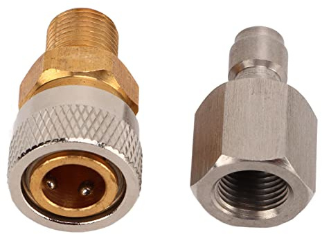 Air Rifle Accessories, Quick Attach Adapter Pcp Air Tank Pcp Air Gun, Airbrush Quick Release Coupling Pcl Air Fittings 1/8 BSPP Release Charging Female Socket Coupler Accessories