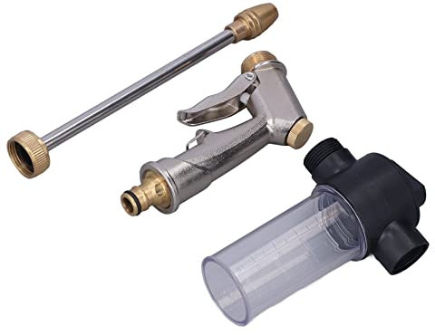 Pistola a Spruzzo d'Acqua da Giardino, Pistola Ad Acqua Ad Alta Pressione per irrigazione e pulizia del giardino