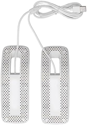 Secador Travel Size Shoe Dryer Portable USB Dryer w/Heat Blower 5v/5w White Boot Dryer for Work Boots, Ski Boots, Socks, Gloves for Dorm and Home Sweaty Shoes