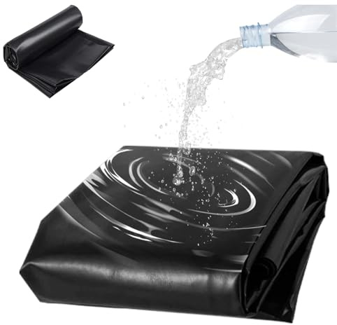 Ywanwj 26x41ft Premium PVC Teichfolie Reißfest Baufolie Teichplane für Fischteiche, Brunnen, baufolie teichbecken Schutz vor Feuchtigkeit und Schmutz Schützen Sie Teic