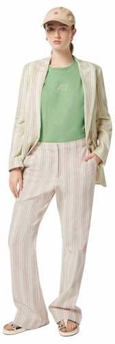 Scotch & Soda Violet Lurex Cotton Blend Pant Pantalones Casuales para Mujer