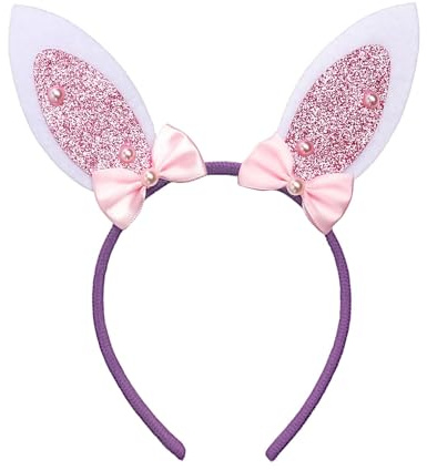 Haarreif Hasenohren Ostern, Niedlich Osterhasen Haarreif Kinder, Interessant Ostern Haarreifen Erwachsene, Osterohren Stirnbänder, Hasen Ohren Haarreifn für Osterpartys Zubehör (E)