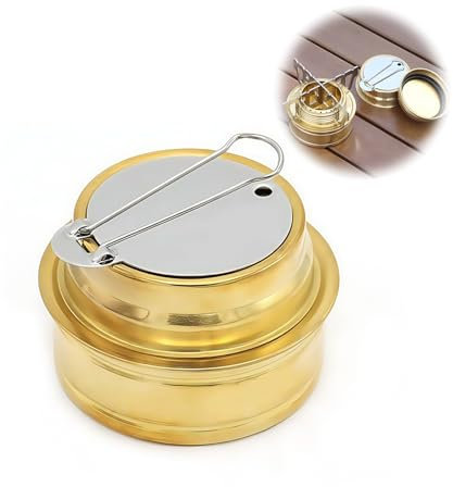 Estufa de Alcohol Portátil para Senderismo y Camping, Quemador Compatible con Trangia, Ideal para Actividades al Aire Libre, Ligera y Compacta, Resistente a Altas Temperaturas