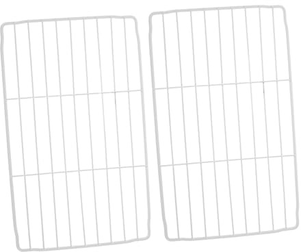SHINEOFI 2pcs Freezer Wire Racks Metal Shelf Fridge Organizer Mesh Shelves Freezer Organizer