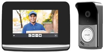 Visiophone Connecté V500 Pro io pour Somfy - Interphone Vidéo Saillie - Alimentation Secteur - Commande Portail & Portillon - Écran Tactile 7’’ - Contrôle à Distance via Smartphone