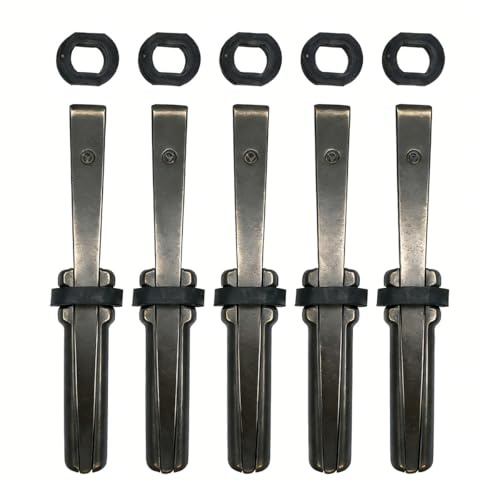 1-1/5 Inch x 10.5 Inch Heavy Rock Splitting Wedges, Heavy Iron Chisel and Rock Separation Tools. Professional Tools for Splitting Giant Limestone and Granite(5 Pack)