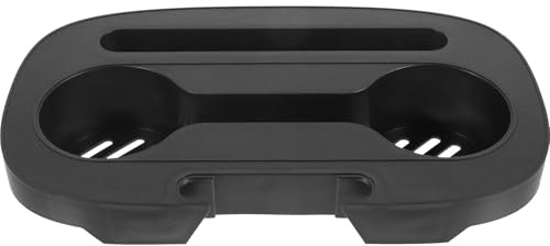 NUOBESTY Portavasos para Brazo de Silla de Exterior Plástico Negro, Ligero y Fácil de Transportar, Accesorio Adecuado para Camping y Uso Diario