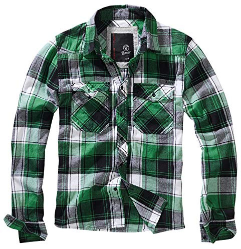 Brandit Check Shirt Herren Baumwoll Hemd 4XL Green-black