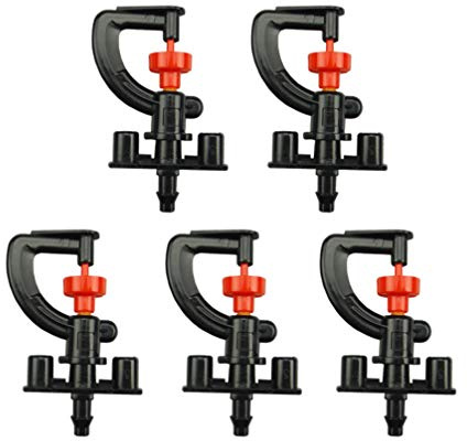 Yardwe Water-Saving Spray Head 360 Degree Rotating G Type Suspension Nozzle Micro Sprinkler for Garden Hose Irrigation of Fruit Trees Lawn Flowers