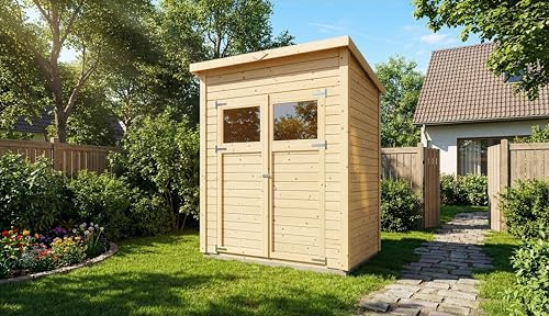 Alpholz Gerätehaus Mollie 191x139cm mit 14mm Wandstärke inkl. Fußboden