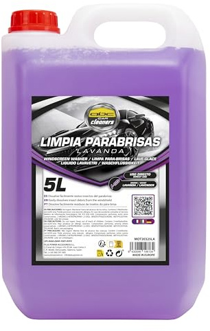 Motorkit ABC Cleaners MOT20325LA LAVAPARABRISAS ANTIMOSQUITO Aroma Lavanda 5 litros, 1 Garrafa 5 L
