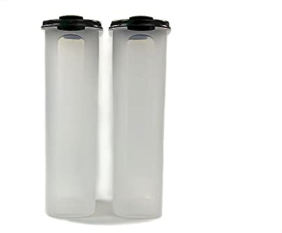 Tupperware Eidgenossen 2,9 L schwarz (2) mit Schütte Vorrat Modular Dose Box Behälter