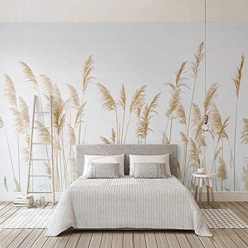 YXTSmurals Papier Peint Intissé Simple Élégant Motif Plante Effet 3D Tapisserie Murale Panoramique Non-Tissé