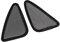 Baoblaze 2x Car Window Sun Shades Cover Triangular for
