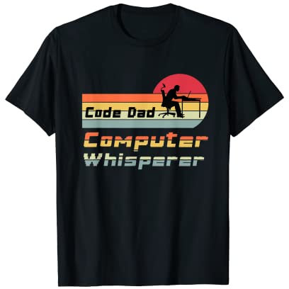 Code Dad Programación informática Padre programador o Camiseta