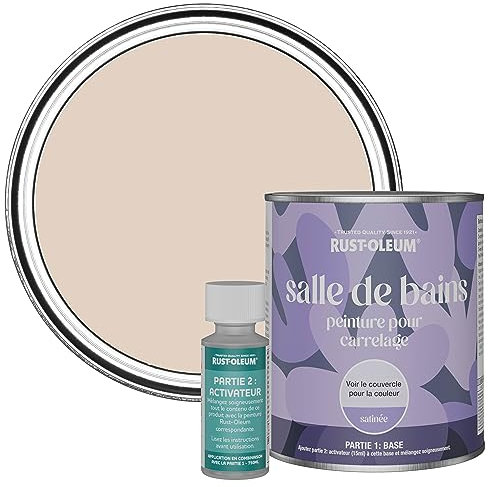 Rust-Oleum wasserbeständiger Fliesenlack für das Badezimmer in seidenglänzendem Finish - Selbstgestrickt 750ml