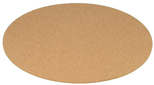 PATIKIL 10 Cork Coasters, 4 Pack Round Cork Plant Saucers Absorbent Cork Mat for Gardening Plants Dinning Table Hot Pots and Pans Wine Coffee Drinks