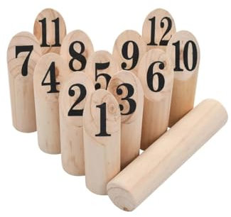 GuyAna Kubb Spielset Holz Gruppenspiele Erwachsene Strandspiele FüR Familien