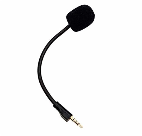NewTH Replacement Game Mic for Steelseries Arctis 1 Headphones Detachable Microphone Boom for Gaming Headsets PS4 Pro PS5 Xbox One X Computer PC Mac 3.5mm Jack Noise Cancelling