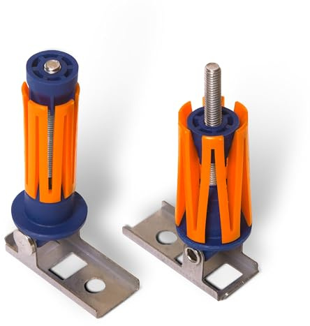 Peggy Peg Fix&Go-Adapter Puffer, orange, 2er-Pack, für Zeltstangen | Passend an Fix&Go Ankerplatte 2.0, für Markisenstangen, Rohre 18-27 mm Innendurchmesser, kompakt