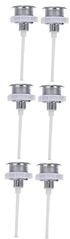 HOMSFOU 6 Stk Toilettentaste Knopf Für Toilettenwassertank Wassertankventil Mit Doppelspülung Austausch Des Griffs Der Toilettenschüssel Wc-taster Wassertank-druckknöpfe Wc-spülknöpfe Abs