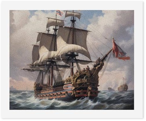 Sailing Ship Paint by Numbers Kit for Adults DIY Art Craft Set Painting Kit Drawing Paintwork for Home Wall Decor