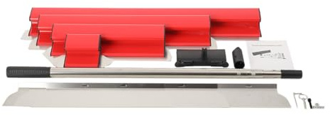 Kit de spatules de surface - comprenant 3 grattoirs de surface 40/60/80cm | manche d'extension de 0.9-2M - Ensemble de spatules de surface Spatule Enduit Lissage pour enduit mural