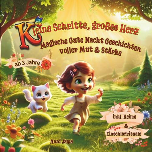 Kleine Schritte, Großes Herz - Magische Gute Nacht Geschichten voller Mut und Stärke ab 3 Jahren: Einschlafgeschichten mit Herz: Liebevolle ... Heldinnenseite für mehr Selbstvertrauen