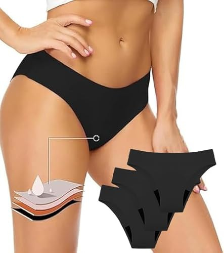 HEONSATI Mutande Mestruali Donna per Acqua Bikini Lavabili Biancheria Costume da Bagno per Ciclo Mestruale da Donna Pantaloni da Nuoto Ciclo Protettive Periodico Intimo Flusso Abbondante Comode