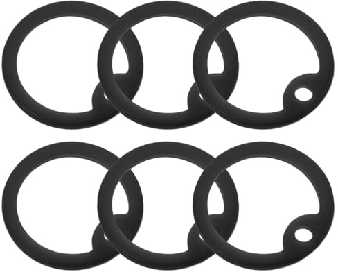 Supvox 6 Stück Hundemarken Silikonhüllen Geräuschreduzierung Schutzringe für Hundemarken – Weiche Anti-Klirr Abdeckung für Halsband Anhänger langlebiges Zubehör für Haustiere
